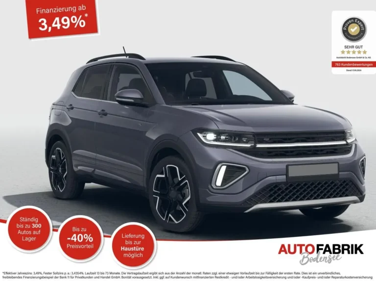 VW T-Cross R-Line 1.0 TSI – Frontansicht