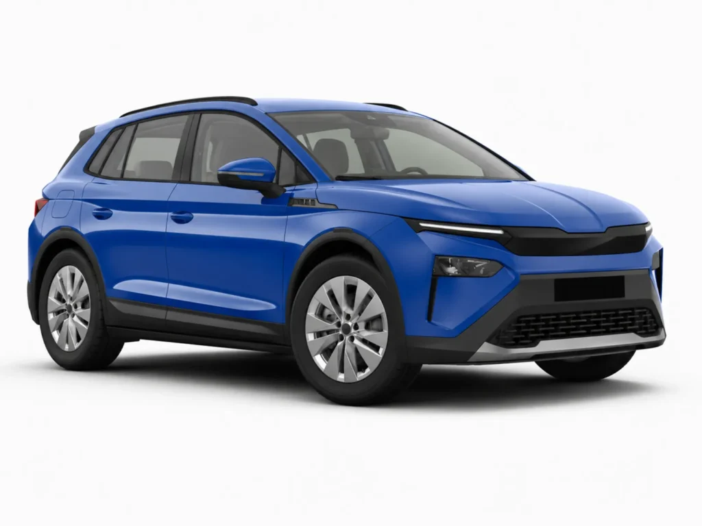 Skoda Elroq 60 Essence in Blau – Frontansicht