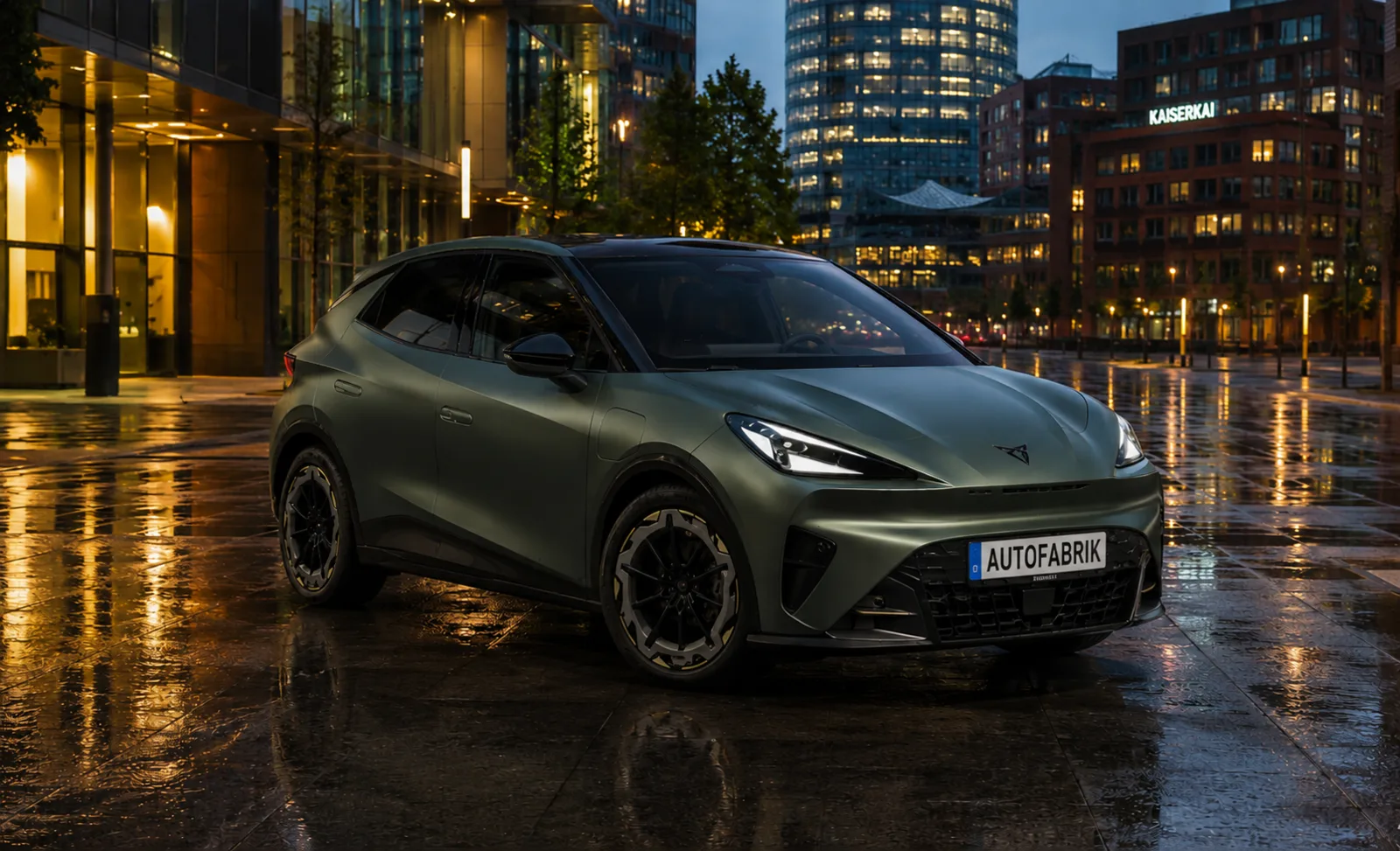 CUPRA Raval VZ 2026 – Frontansicht Matteoliv, Autofabrik Bodensee