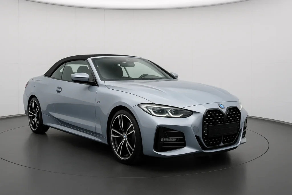 BMW 430i Cabrio M Sport im Showroom (KI-generiertes Beispielbild)