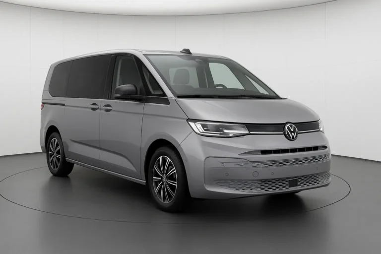 VW T7 Multivan 2026 im Showroom der Autofabrik Bodensee (KI-generiertes Beispielbild)