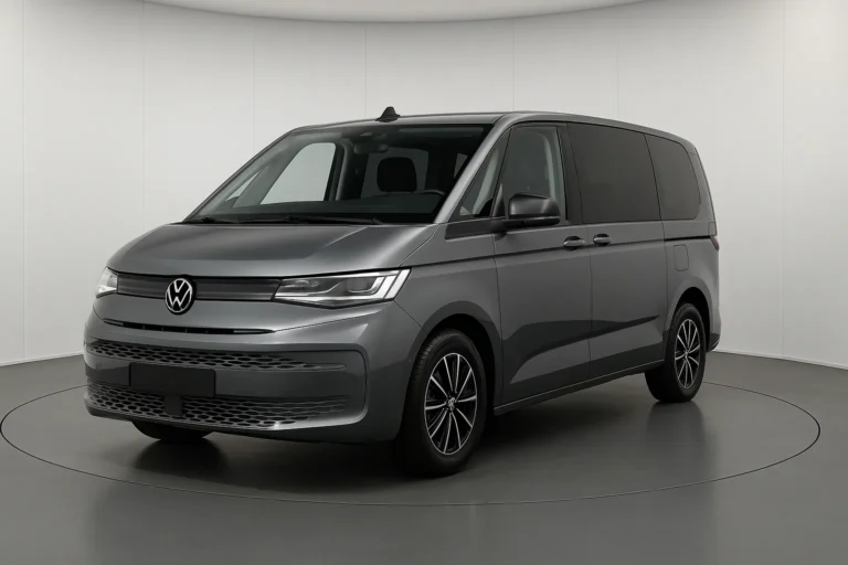 VW T7 Multivan Standheizung 2026 im Showroom der Autofabrik Bodensee (KI-generiertes Beispielbild)