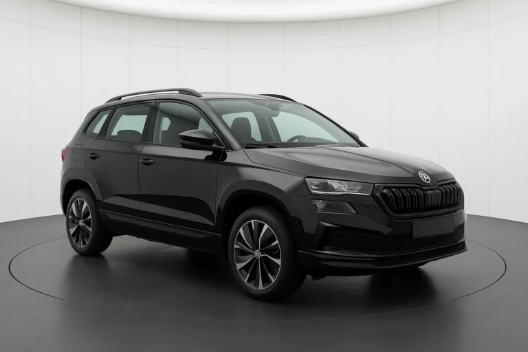 Skoda Karoq Sportline 2026 im Showroom der Autofabrik Bodensee (KI-generiertes Beispielbild)