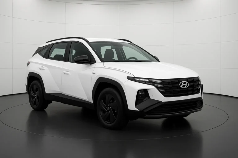 Hyundai Tucson Black Line 2026 im Showroom der Autofabrik Bodensee (KI-generiertes Beispielbild)