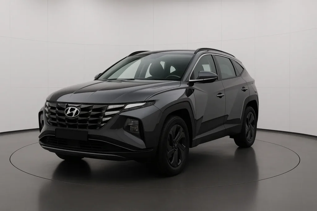Hyundai TUCSON Black Line 2026 im Showroom der Autofabrik Bodensee (KI-generiertes Beispielbild)