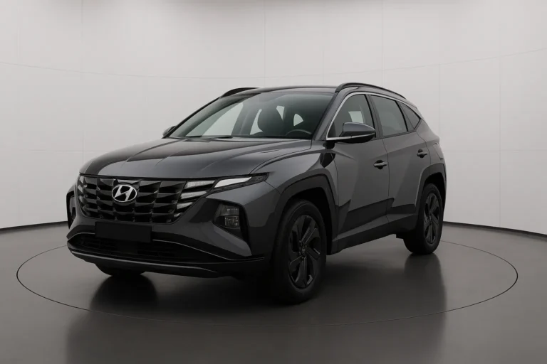 Hyundai TUCSON Black Line 2026 im Showroom der Autofabrik Bodensee (KI-generiertes Beispielbild)