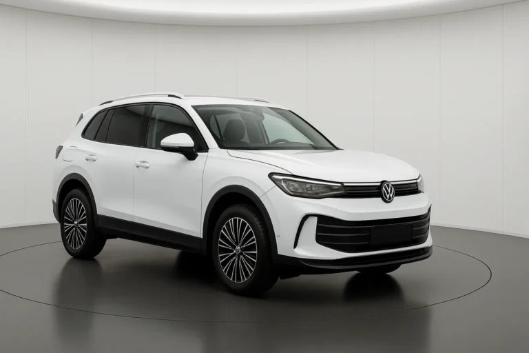VW Tiguan 2026 im Showroom der Autofabrik Bodensee (KI-generiertes Beispielbild)