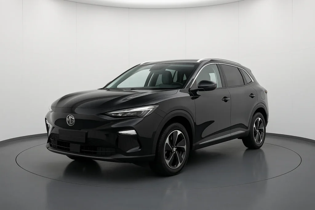 MG MGS5 Luxury Long 2026 im Showroom der Autofabrik Bodensee (KI-generiertes Beispielbild)