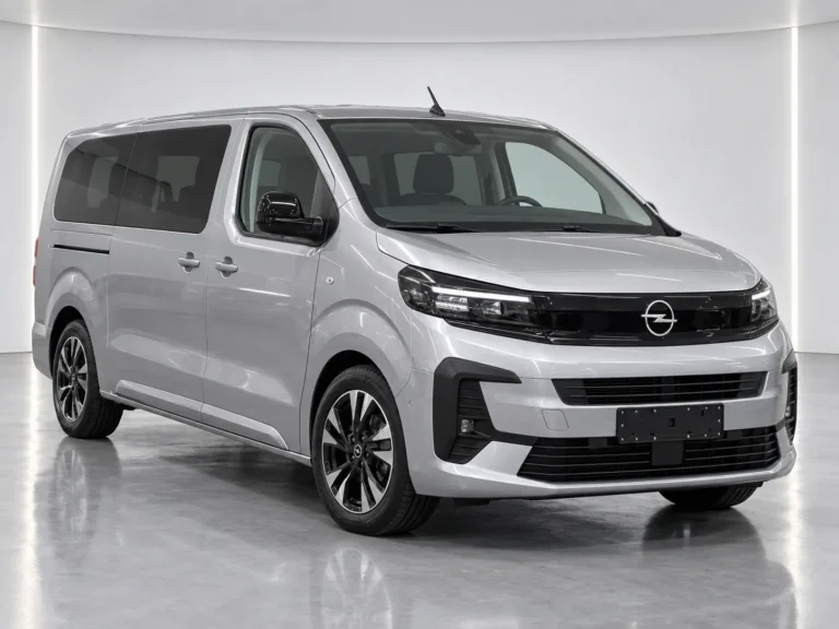 Opel Zafira GS (M) in Kontrast Grau Metallic im Showroom – KI-generiertes Beispielbild